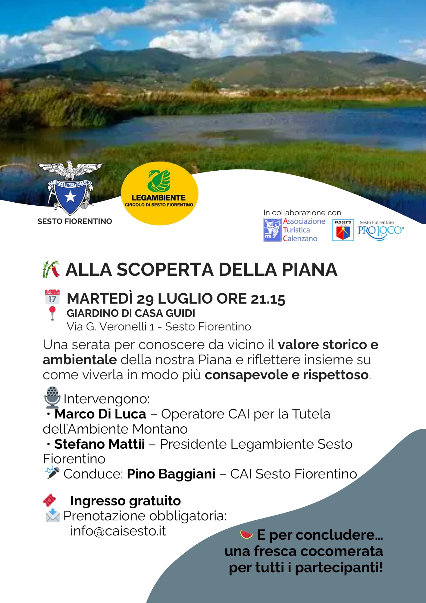 Serata Piana di Sesto 29 luglio