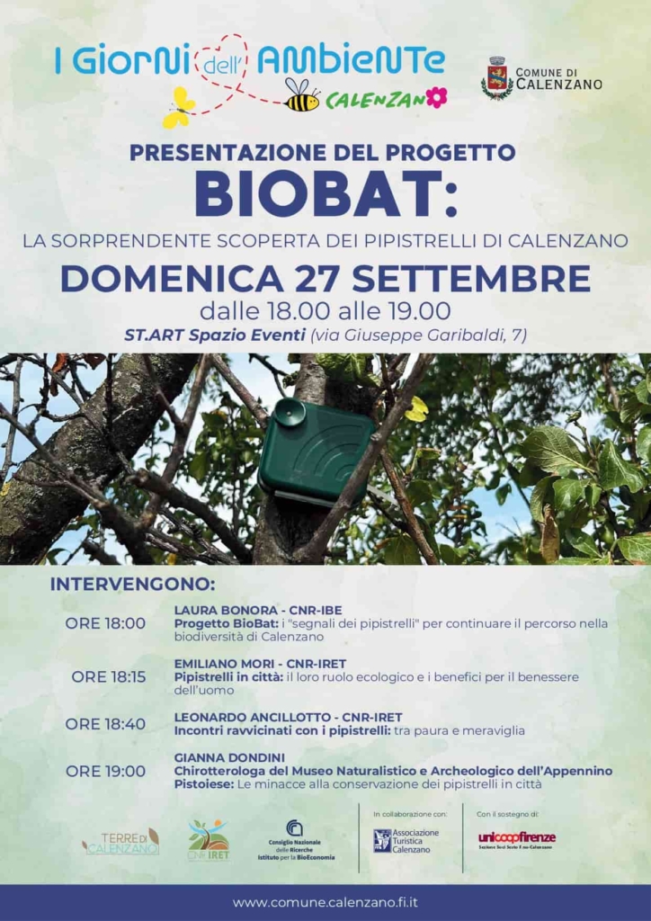 presentazione del progetto biobat: la sorprendente scoperta dei pipistrelli dl calenzano - domenica 27 settembre
