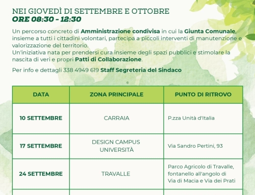 I giovedì della cura e del rispetto