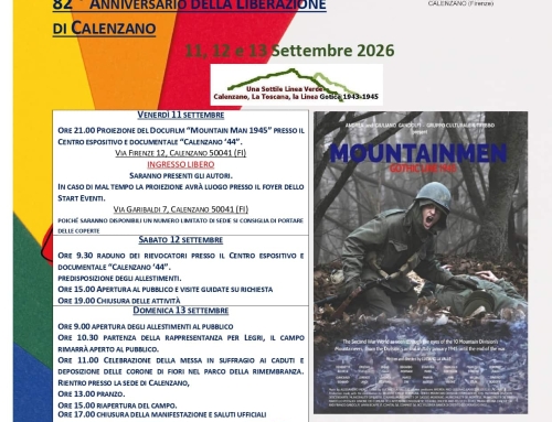 Liberazione di Calenzano – Programma Linea Gotica Pistoiese